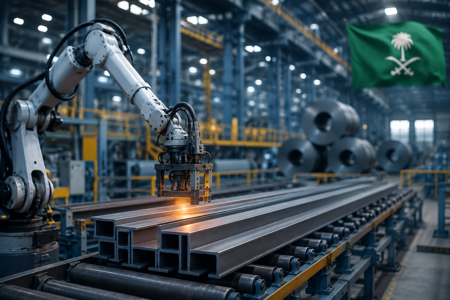 "obotics in steel production plants, maintenance steel industry, steel plant efficiency improvement KSA